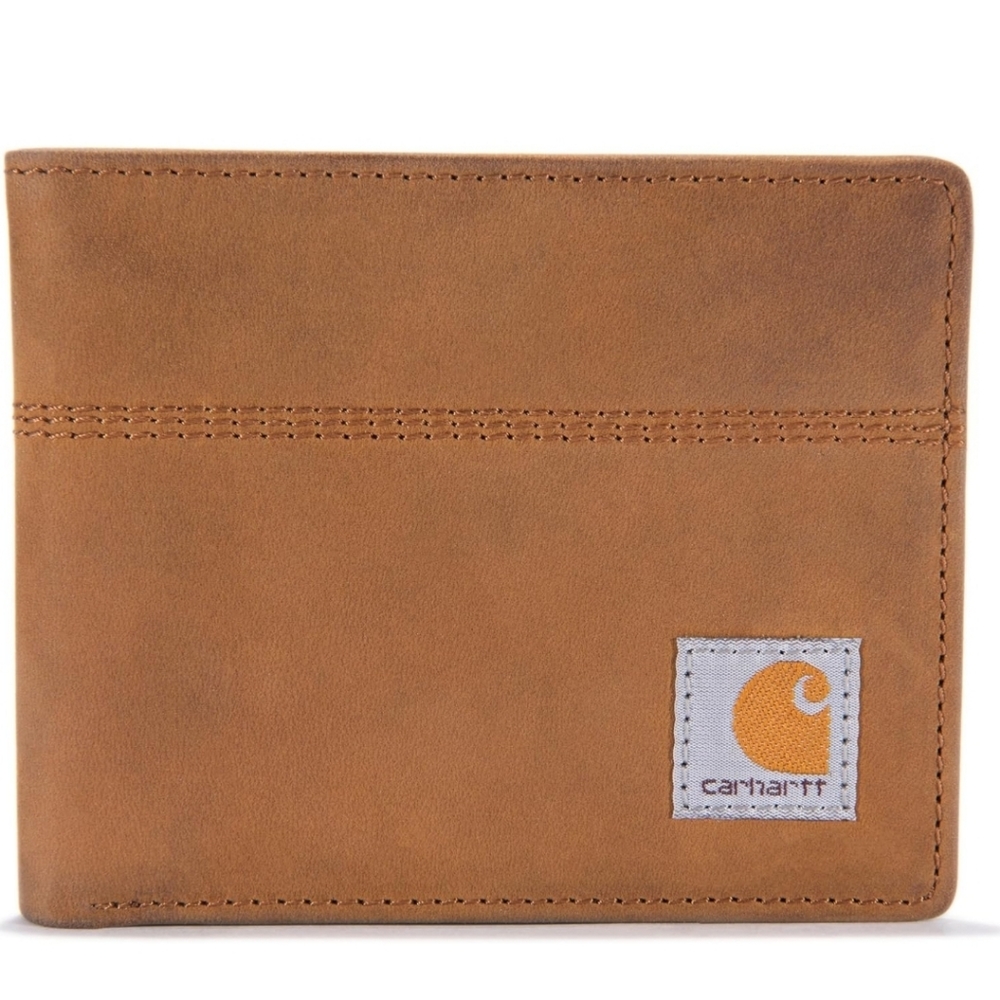Carhartt Men's Casual Saddle Leather Walletu